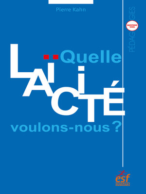 cover image of Quelle laïcité voulons-nous ?